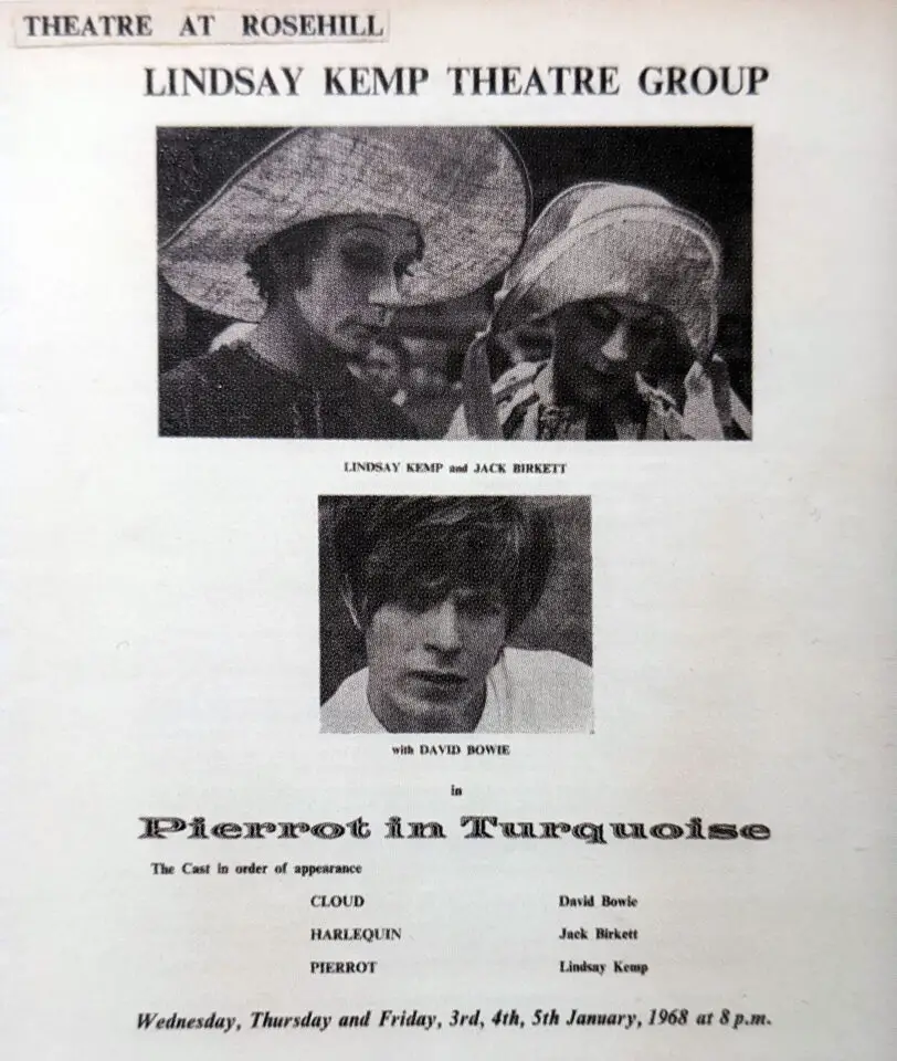 Programme for Pierrot In Turquoise, Rosehill Theatre, Moresby, January 1968