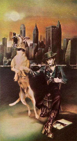 Guy Peellaert's unused artwork for David Bowie's Diamond Dogs inner gatefold
